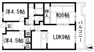 アルビス寺本3号棟の物件間取画像